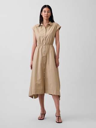 Poplin Handkerchief Shirtdress | Gap (US)
