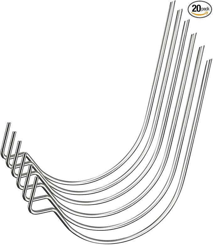 20 Pieces Stainless Steel Picture Hangers Super Hooks, Picture Drywall Hanging Hooks, PinCute Her... | Amazon (US)