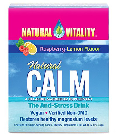 Natural Vitality Natural Calm Anti Stress Drink 30 count Raspberry Lemon flavor