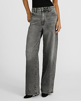 Low Rise Washed Black Baggy Jeans, Pumpkin Patch Jeans, Thanksgiving Denim Outfit, Christmas OOTD | Express