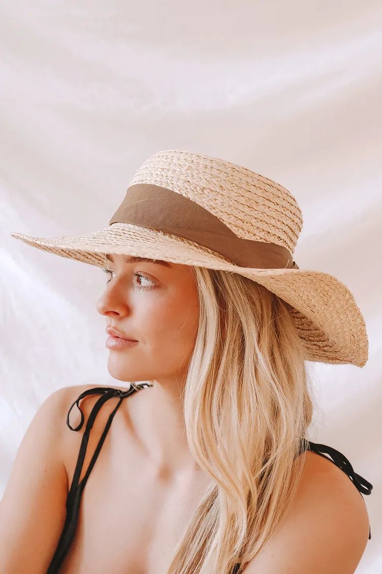Day on the Water Beige Straw Boater Hat | Lulus (US)