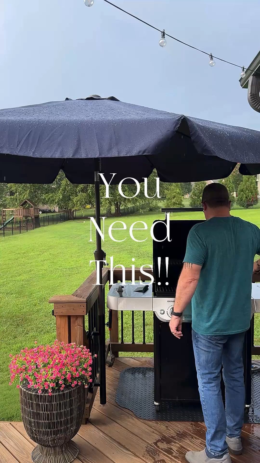 UMBRELLA HOLDER!!
This bracket has been a total game changer. When the umbrella is in it, not only does it protect us from the sun but also the rain. Nothing stops us from grilling now!!🤣 It attaches to railing and is very sturdy. Perfect for a fence, patio or deck.

Umbrella holder, umbrella, faux pink flowers, woven planters, Weber grill, grilling tools, grill cover

#LTKspring #LTKHome #LTKSeasonal