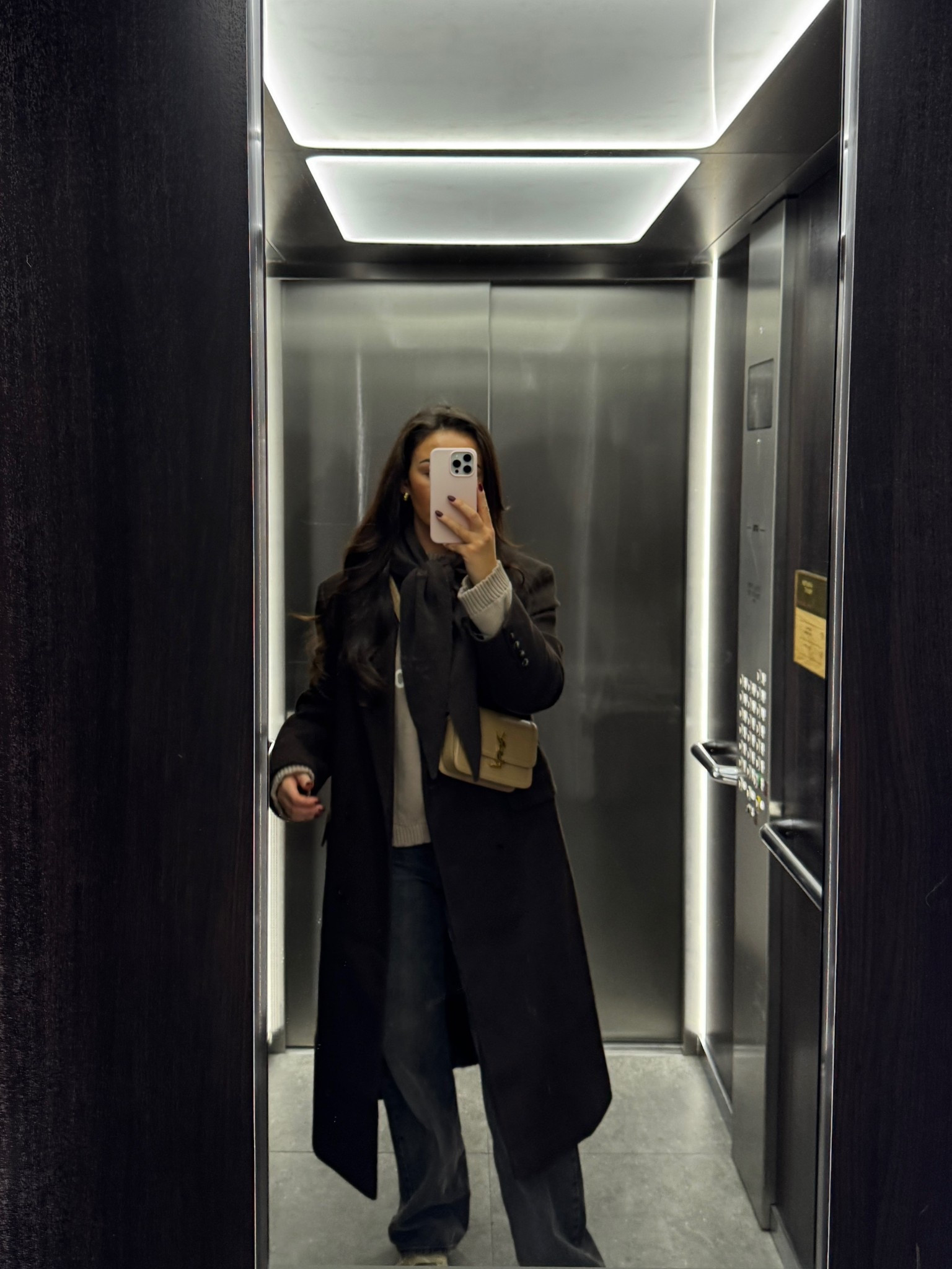 Brown coat, brown jacket, ASOS coat, wide leg jeans, Levi jeans, brown scarf, triangle scarf, Christmas market outfits, winter outfits 

#LTKfestive #LTKwinter #LTKuk