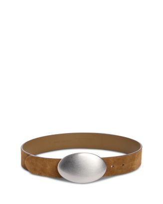 Women's Oval Plaque Suede Belt | Bloomingdale's (US)