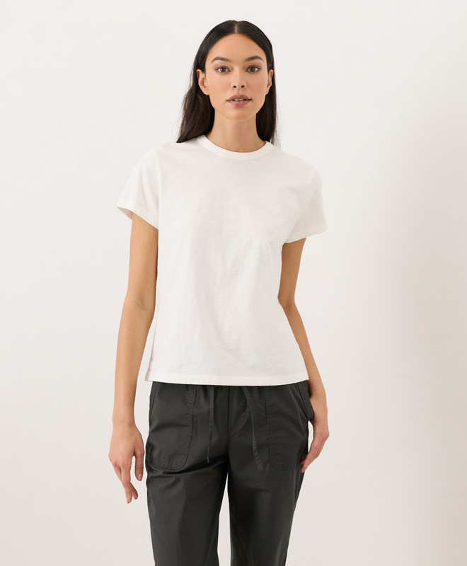 Women’s Soft-slub Essential Crewneck Tee made with Organic Cotton | Pact | Pact Apparel