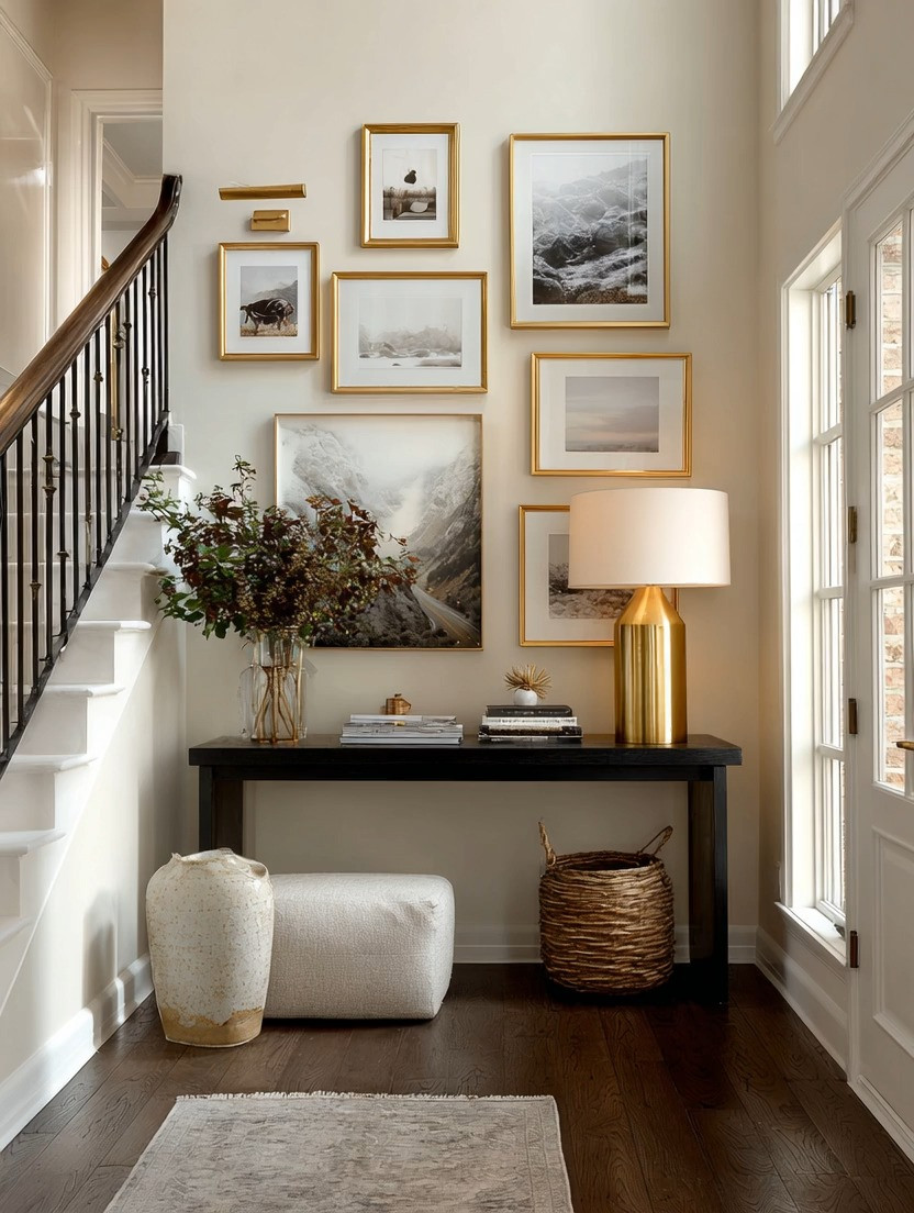 Let’s finally put your gallery wall project to rest — beautifully.

Start simple.
Pick your frames first. Go with all the same size for a clean, tailored look… or mix multiple sizes for a more layered, designer feel like this.

Next, choose your theme.
• Soft landscapes
• Black and white photography
• Travel memories
• Family moments
• Or a blend of both

The secret? Don’t overthink the photos. They’re easy to swap out anytime. The frames are the foundation — once those are up, refreshing the look becomes effortless.

A well-styled gallery wall instantly elevates an entryway, staircase, or hallway and turns it into a conversation piece. This is how intentional homes are created — one thoughtful detail at a time.

#GalleryWall #WallArtDecor #EntrywayStyling #IntentionalHome 

 #LTKHome