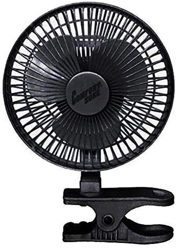 Comfort Zone 6 INCH - 2 Speed - Adjustable Tilt, Whisper Quiet Operation Clip-On-Fan with 5.5 Foo... | Amazon (US)