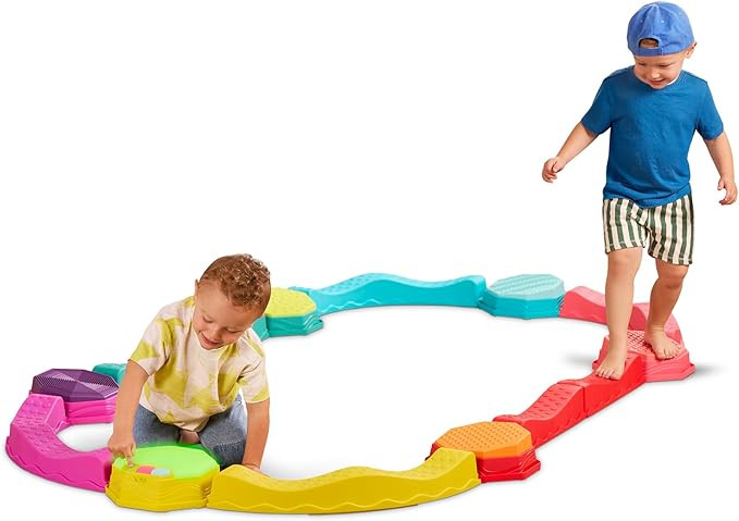 B. Toys – Balance Beam for Kids – Musical Games & Activities – 5 Sensory Stones, 8 Wavy Bea... | Amazon (US)