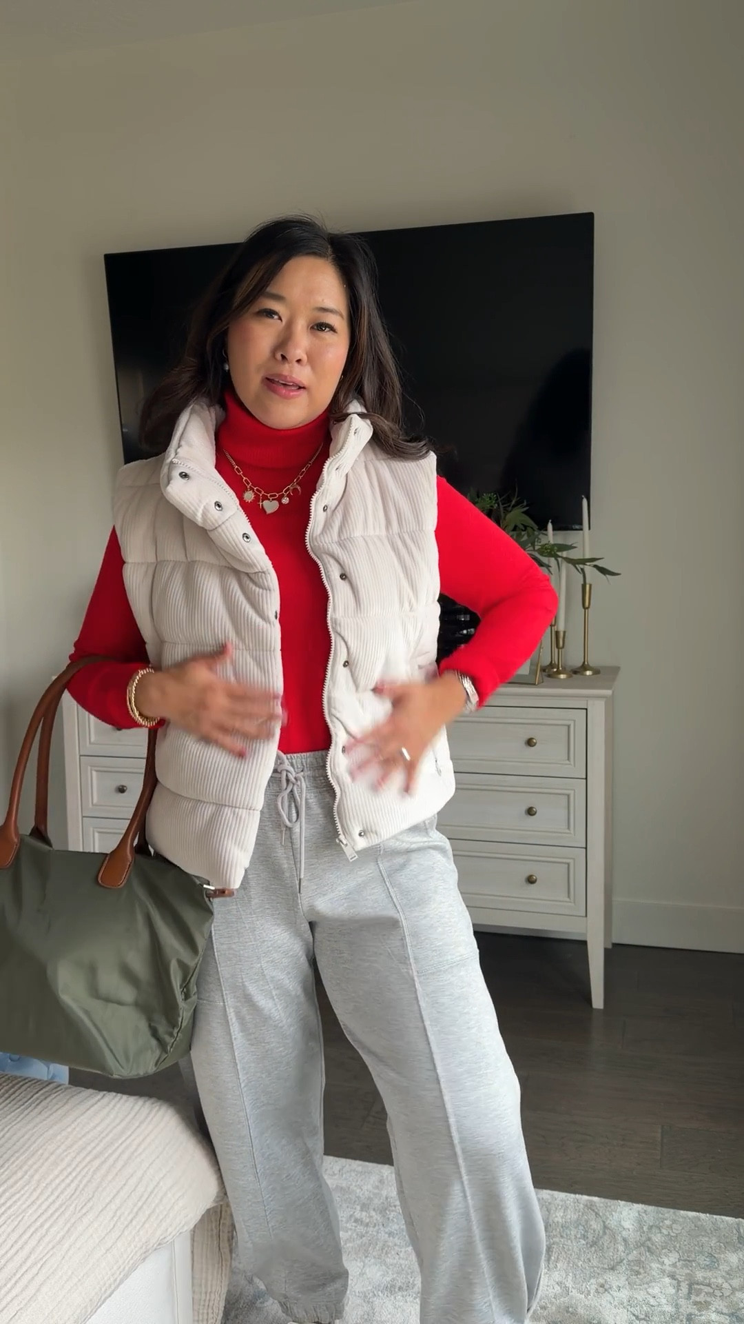 Easy casual fit for school drop off or travel
Turtleneck: Medium
Vest: Medium
Barrel Pants: Medium

easy casual outfit, school drop off outfit, travel outfit, women’s vest, barrel pants, trendy easy outfit, women’s fashion 

#LTKootd #LTKSeasonal