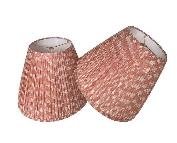 Pleated  Lampshade-Rose  Lamp Shade-Floral Pleated sconce  chandelier shade -Custom Made-To-Order... | Etsy (CAD)