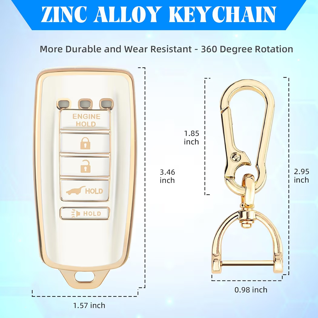 QBUC for Acura Key Fob Cover with Keychain Fit for Acura 2014-2021 ILX MDX RDX RLX TLX TPU Key Ca... | Amazon (US)