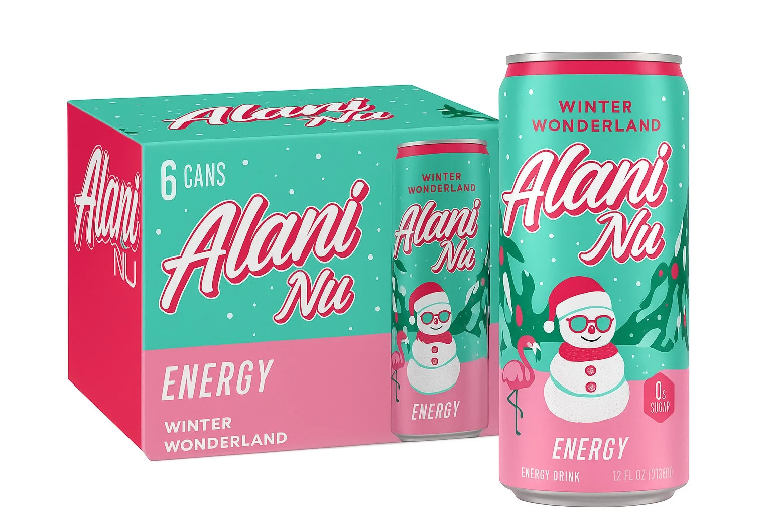 Alani Nu Winter Wonderland Energy Drink – Limited Edition, 12 fl oz 06-Pack | Walmart (US)