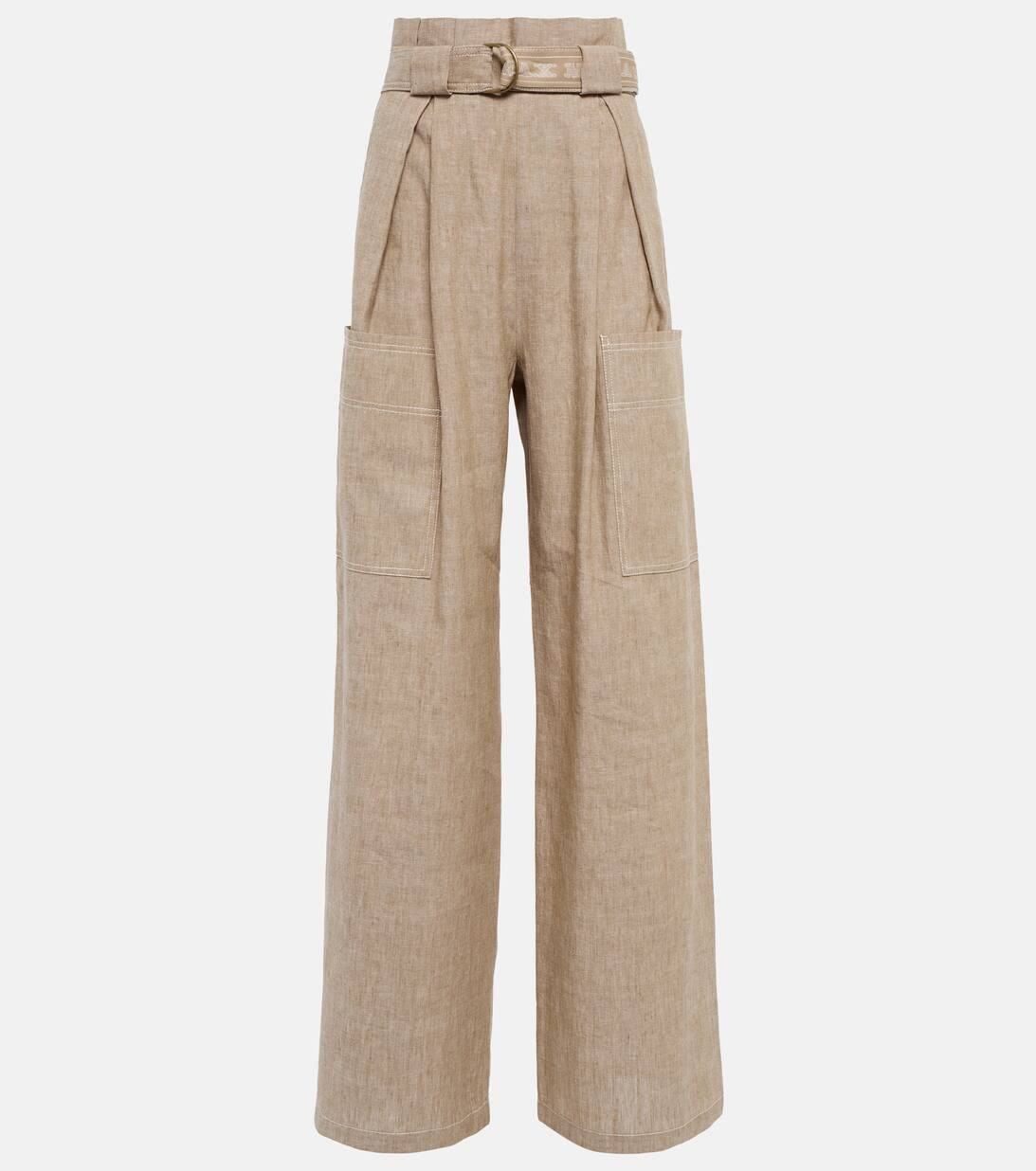 Pantalon Slogan en lin et coton | Mytheresa (FR)