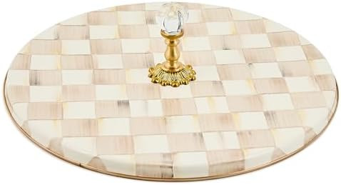 MACKENZIE-CHILDS Cheese Course, Cute Cheese Board and Serving Board for Charcuterie, Brown-and-Wh... | Amazon (US)