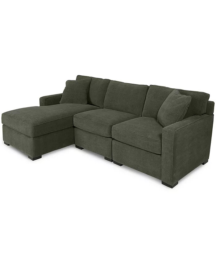 Radley 3-Piece Fabric Chaise Sectional Sofa, Created for Macy's | Macys (US)
