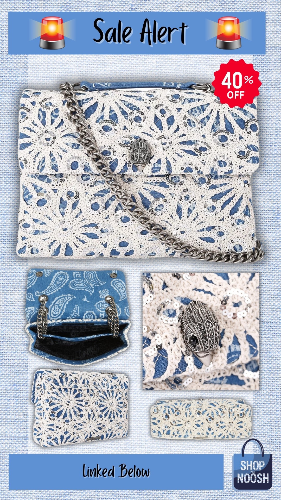 Immediately added to cart! 😍 This bag is so unique with its crochet and denim with a touch of sparkle with its sequins. She’s such a beauty and I can’t wait to style her. Many retailers have her on sale but only one has the best deal!

#LTKOver40 #LTKItBag #LTKSaleAlert