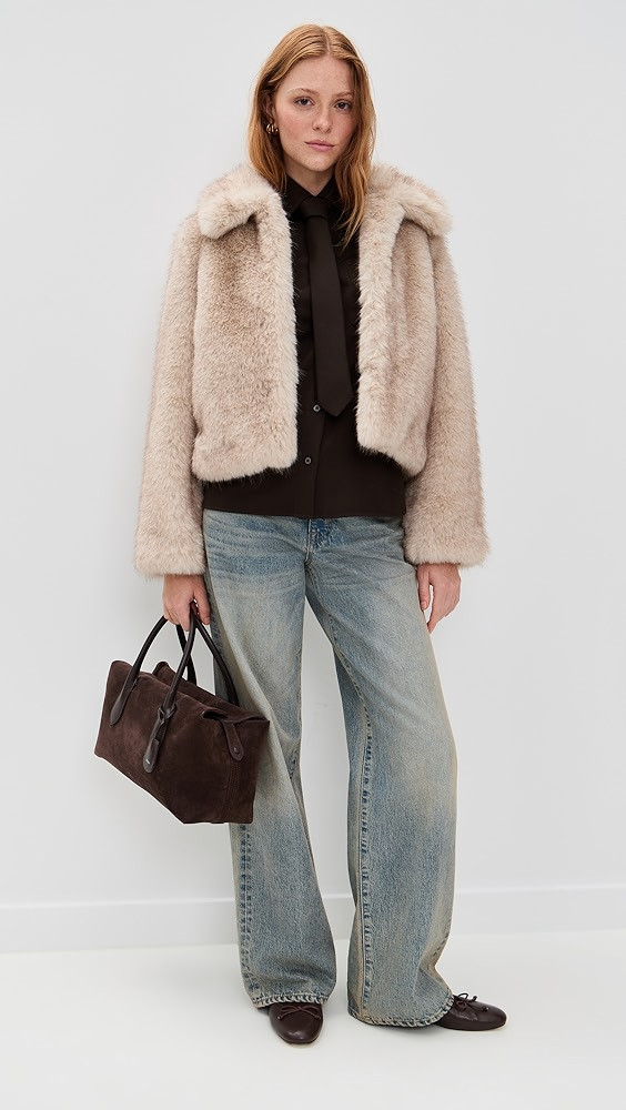 Faux Fur Cropped Jacket | Shopbop