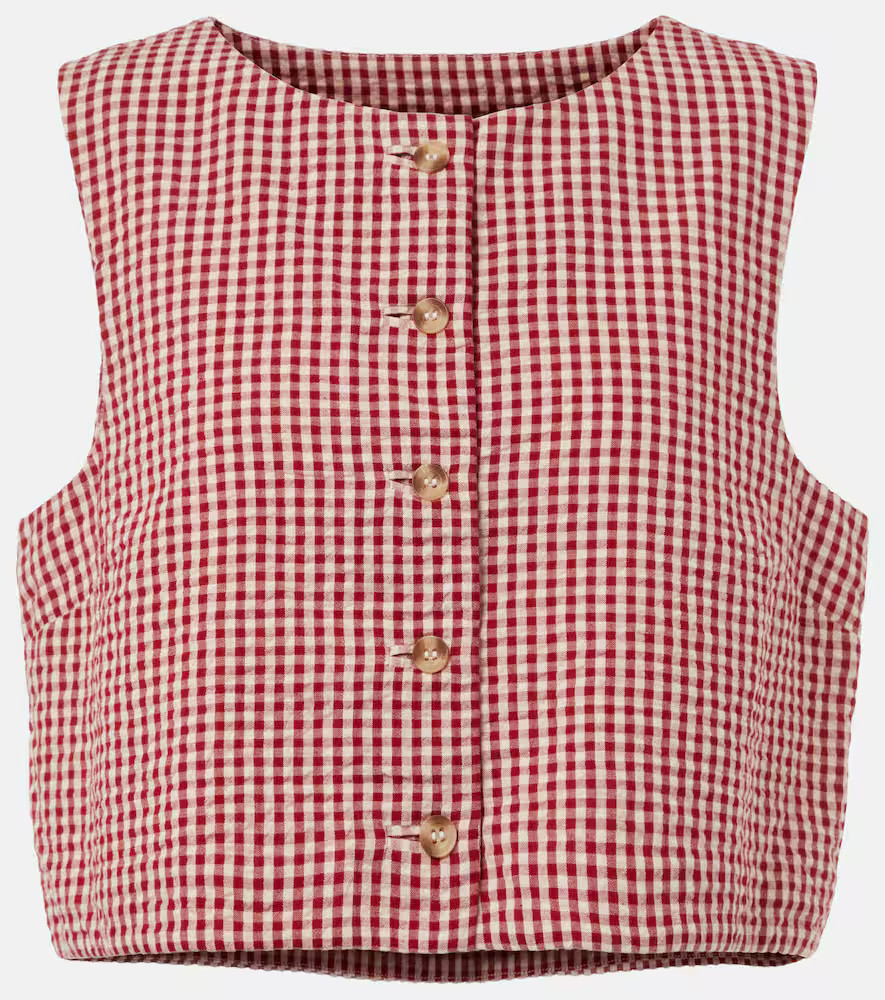 Posse Rio gingham cotton top | Mytheresa (US/CA)
