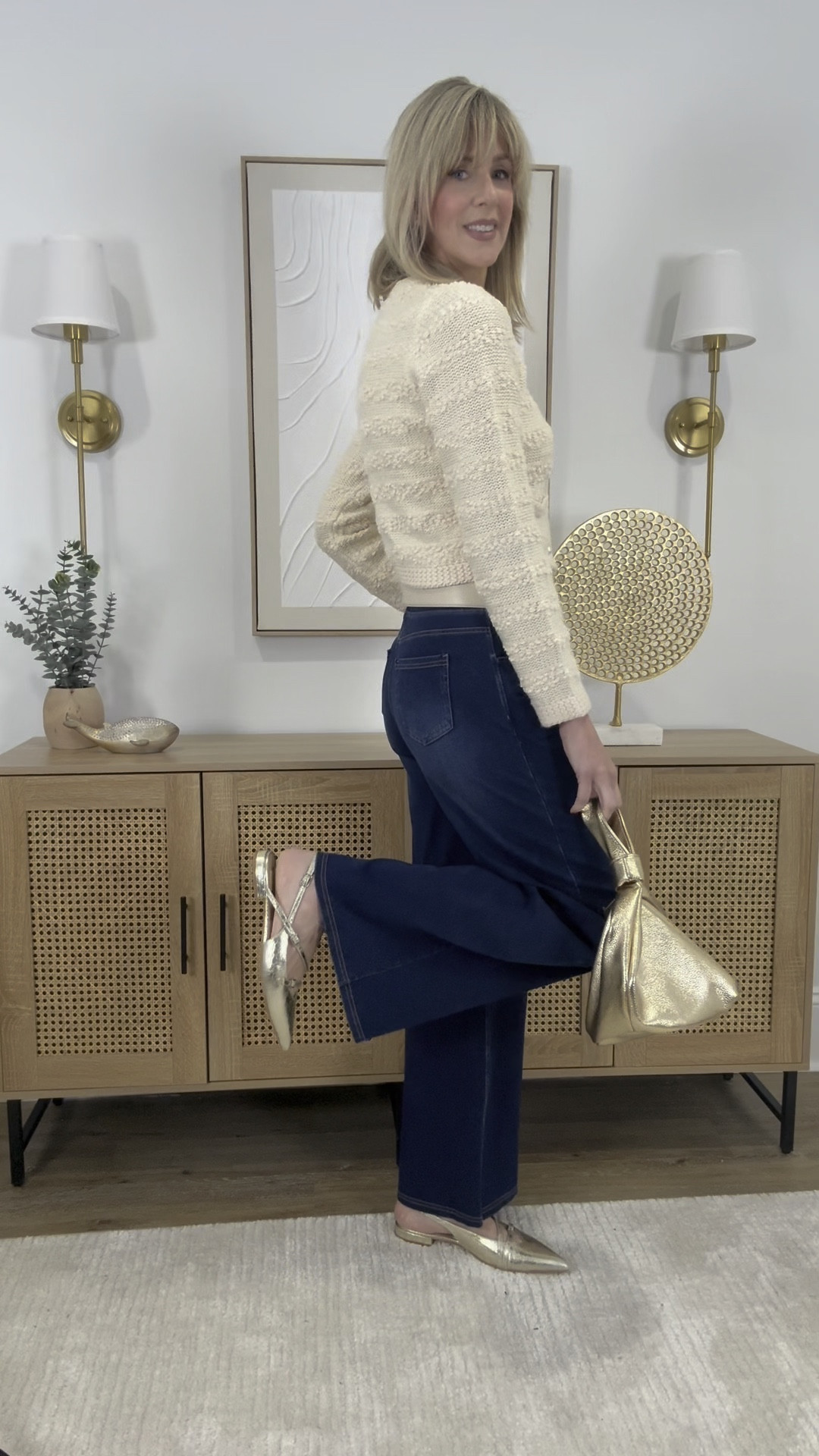 This lady cardigan is cozy and can be dressed up or down.  Wearing a size small. 

Jeans feel like pajama pants and I wear them on repeat.  Wearing a size small tall in bright blue denim  

And these shoes I have shared before.  Comfy and stylish and will easily transition into your wardrobe after the holiday season.  

#holidaystyle #winterinspo 

#LTKFindsUnder100 #LTKSeasonal #LTKOver40