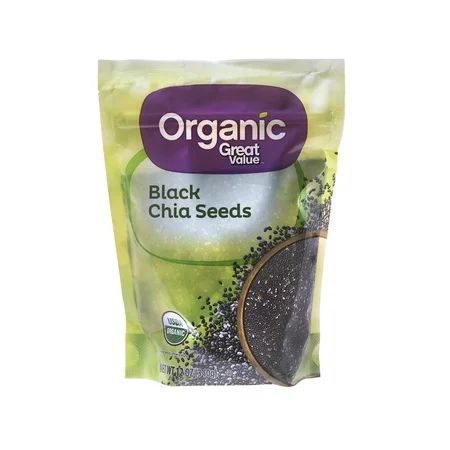 Great Value Organic Black Chia Seeds, 12 oz | Walmart (US)
