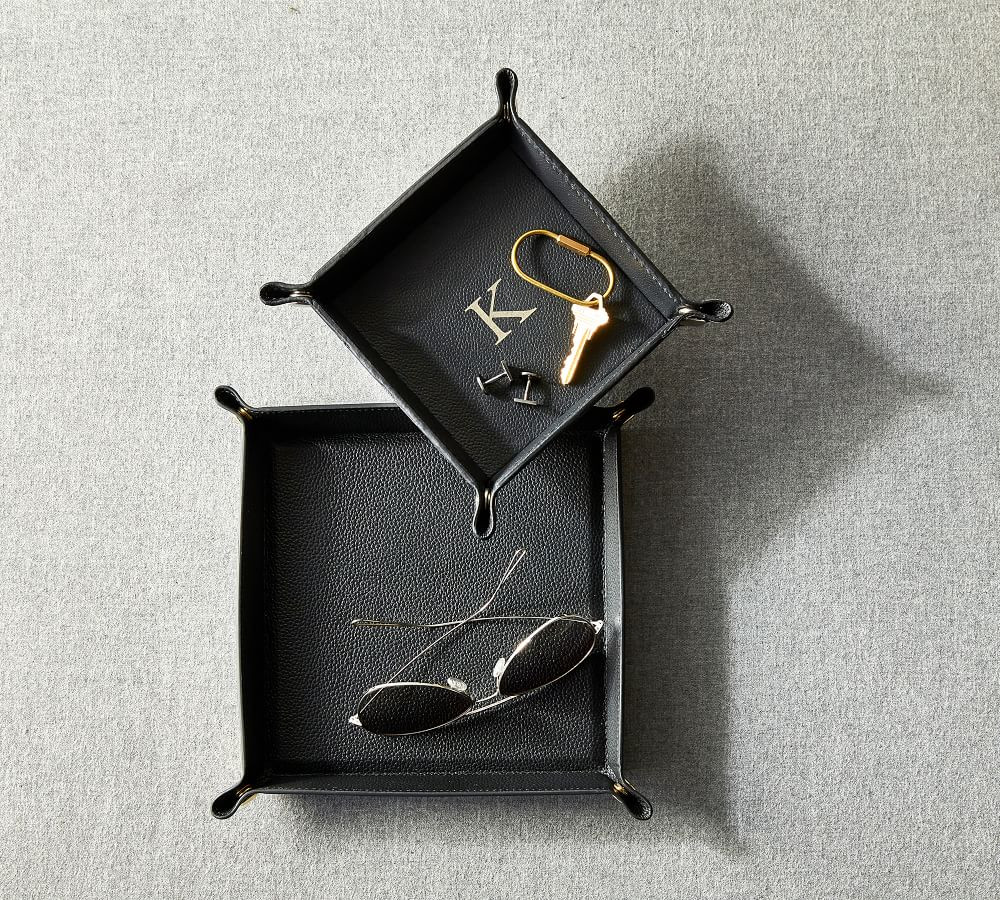 Grant Leather Catchall | Pottery Barn (US)