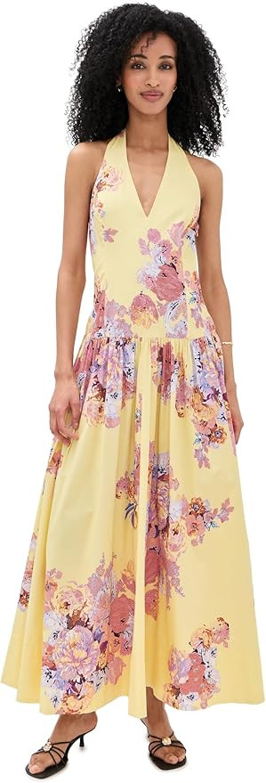 Women's Halterneck Maxi Dress | Amazon (US)