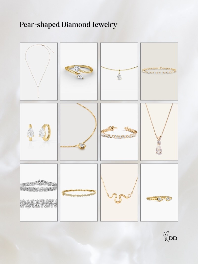A few pear shaped diamond jewelry options to consider adding to your jewelry box.

#LTKValentine #LTKselfcare