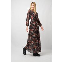 Long Sleeved Black Floral Dress, Maxi Dress, Loose Styles, Dress For Women | Etsy (US)