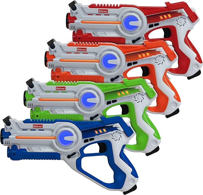 4-Player Laser Tag Guns Set - Indoor/Outdoor Lazer Tag Play Toys for Kids and Teens Ages 8-12 | Amazon (US)