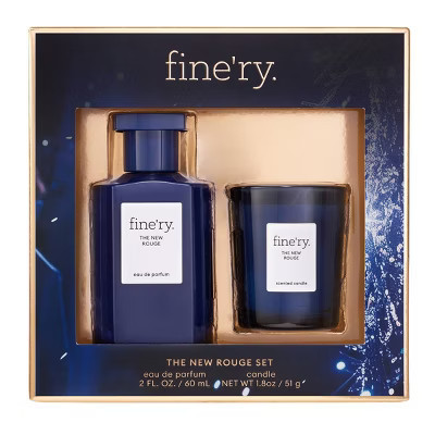 fine'ry. Full Size EDP + Mini Candle Gift Set - The New Rouge - 2pc | Target