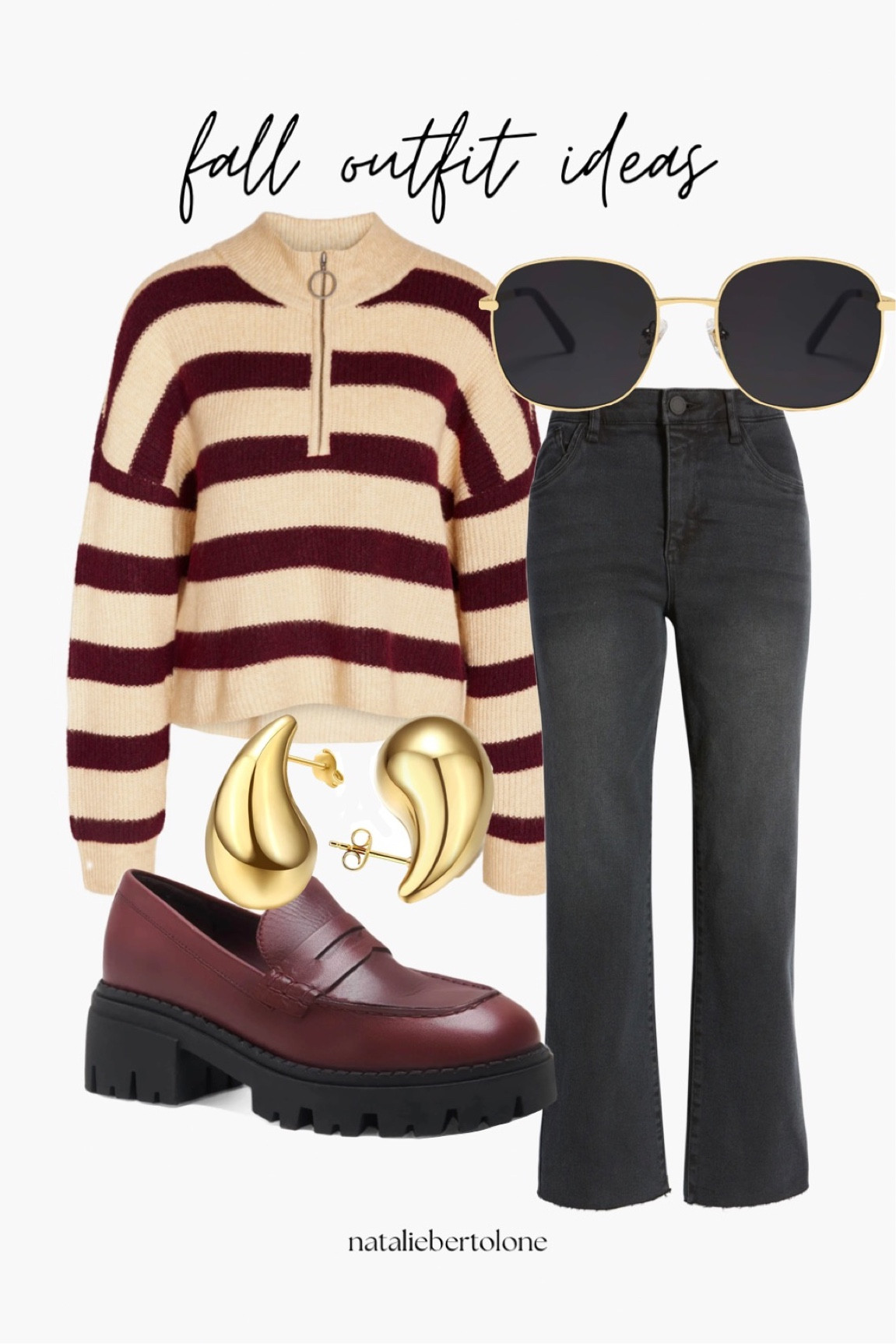 striped sweater fall outfit idea! 

#LTKfindsunder100 #LTKSeasonal #LTKfindsunder50