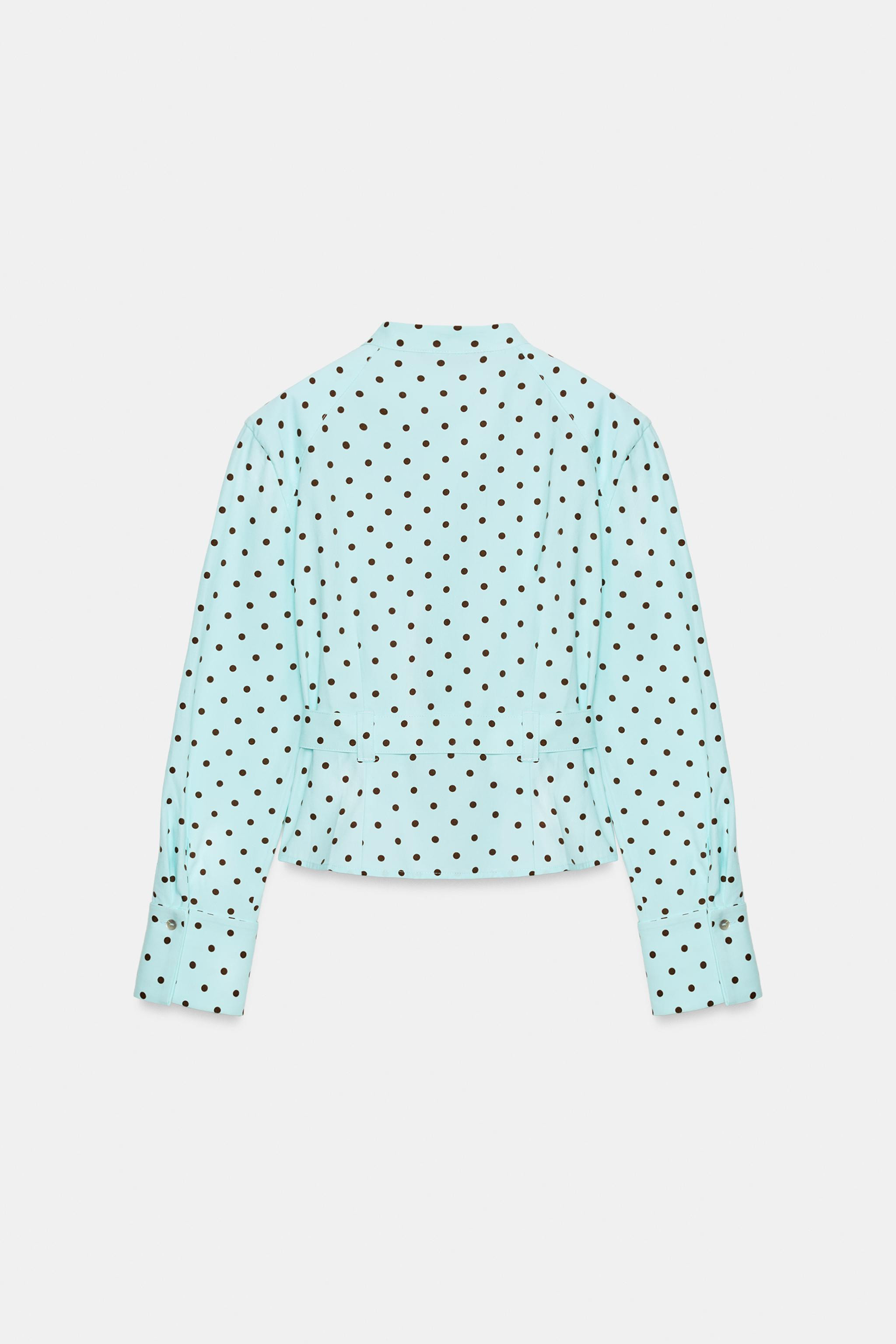 POLKA DOT SHIRT JACKET | Zara US