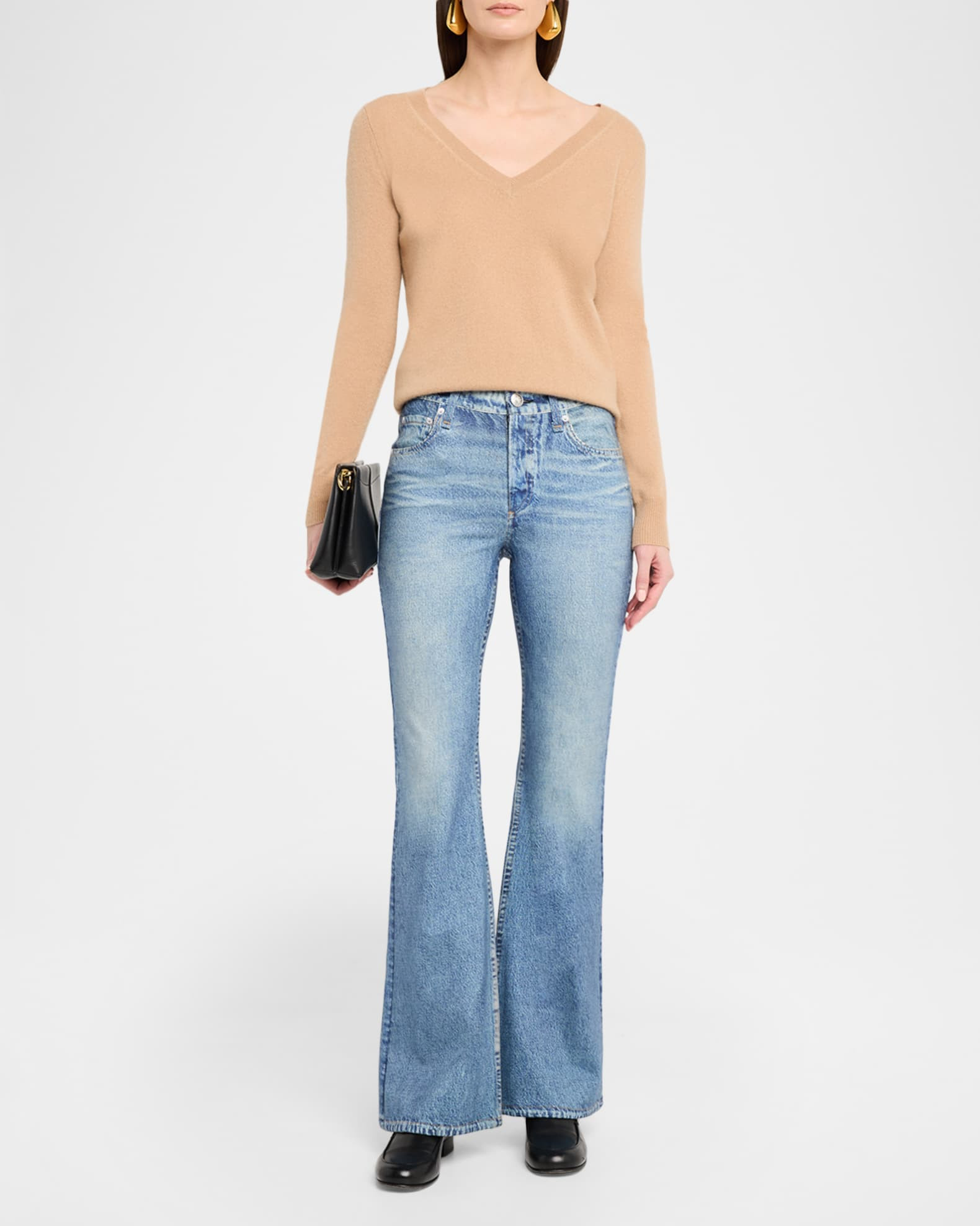 rb Miramar Dahlia Ponte Flare Jeans | Neiman Marcus