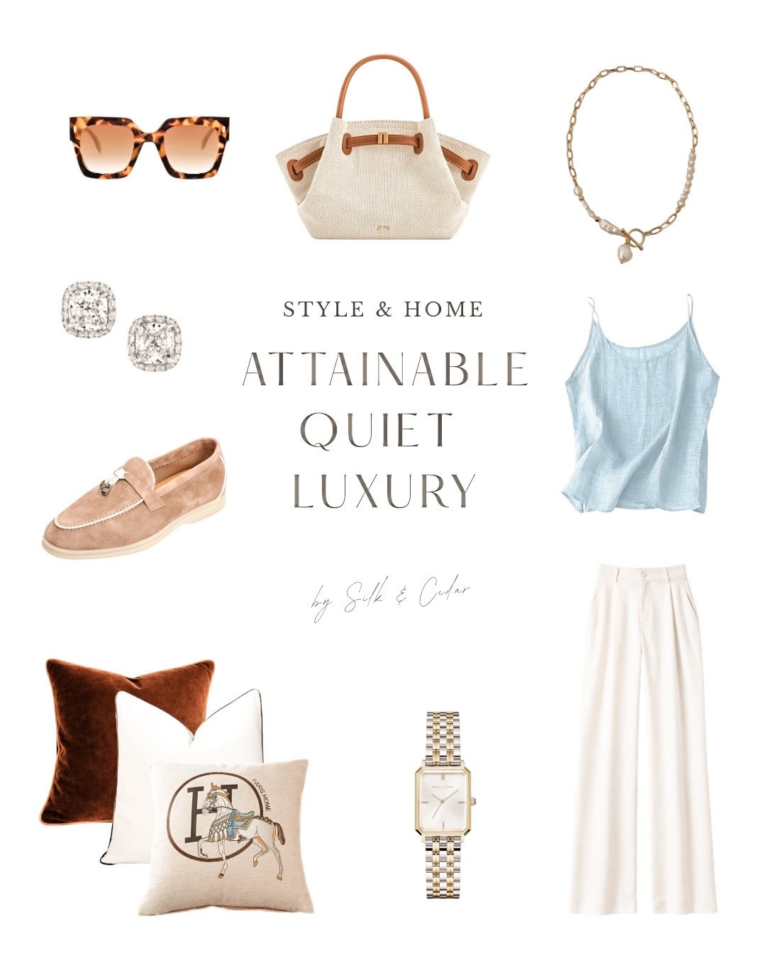 Attainable, but never ordinary.

A few well-chosen pieces—a structured bag, a soft silk layer, classic loafers, a timeless watch—do more than fill a wardrobe. They refine it.

These are the details that create the look of quiet luxury, without excess. Everything linked here is thoughtfully selected to feel elevated, wearable, and worth repeating.

#LTKHome #LTKootd #LTKOver40