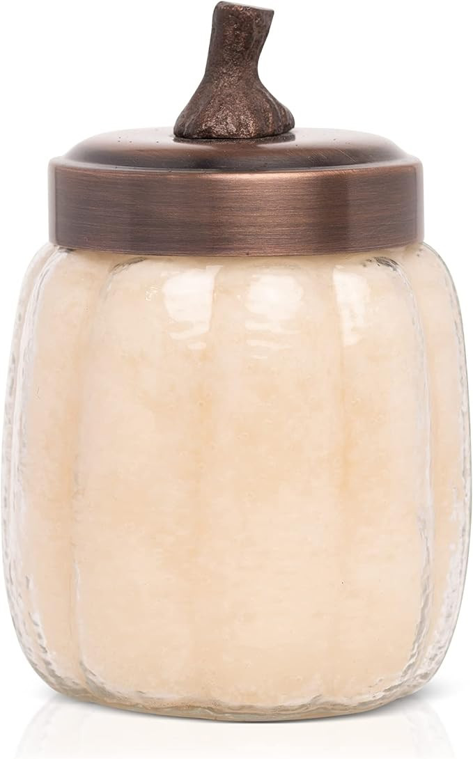 A Cheerful Giver 15 oz Pumpkin Jar Scented Candle - Pumpkin Chata - Single Wick 75 Hour Burn Time... | Amazon (US)