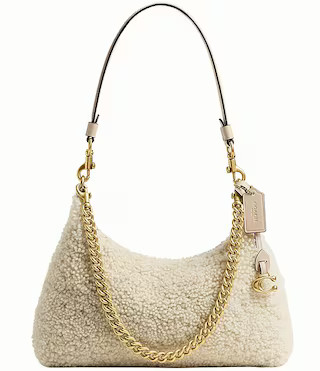 COACH Juliet Shearling Shoulder Bag 25 | Dillard's | Dillard's