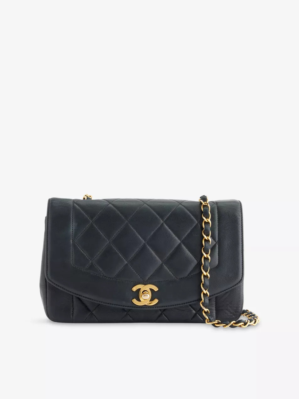 Pre-Loved Chanel Diana Small Flap Leather Shoulder Bag | Selfridges