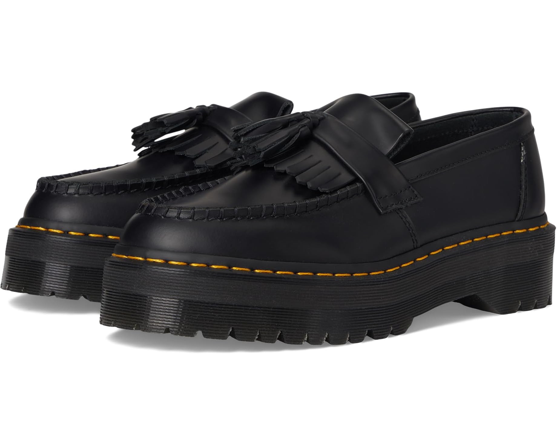 Adrian Quad Leather Platform Loafers | Zappos