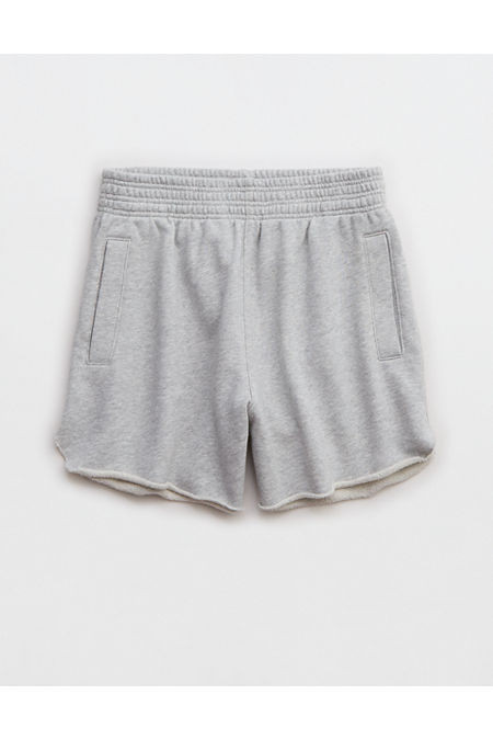 Aerie On My Way High Waisted Short Women's Medium Heather Gray M | Aerie