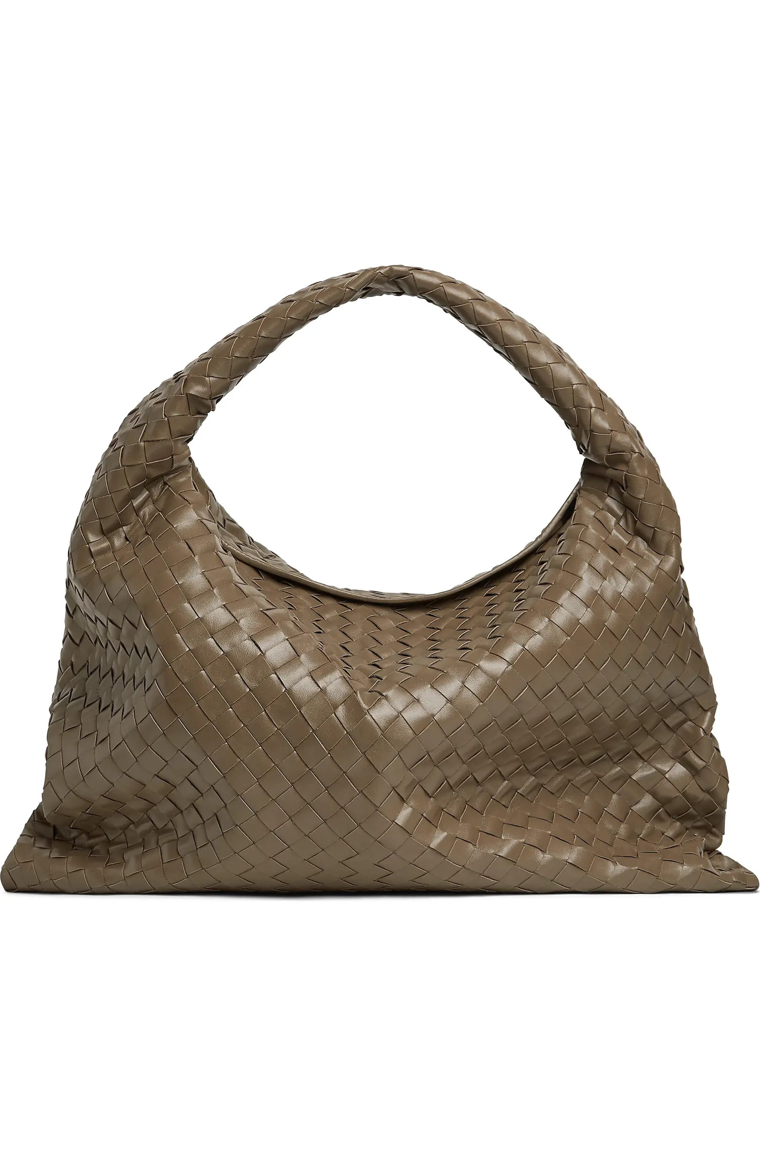 Large Hop Intrecciato Leather Hobo Bag | Nordstrom