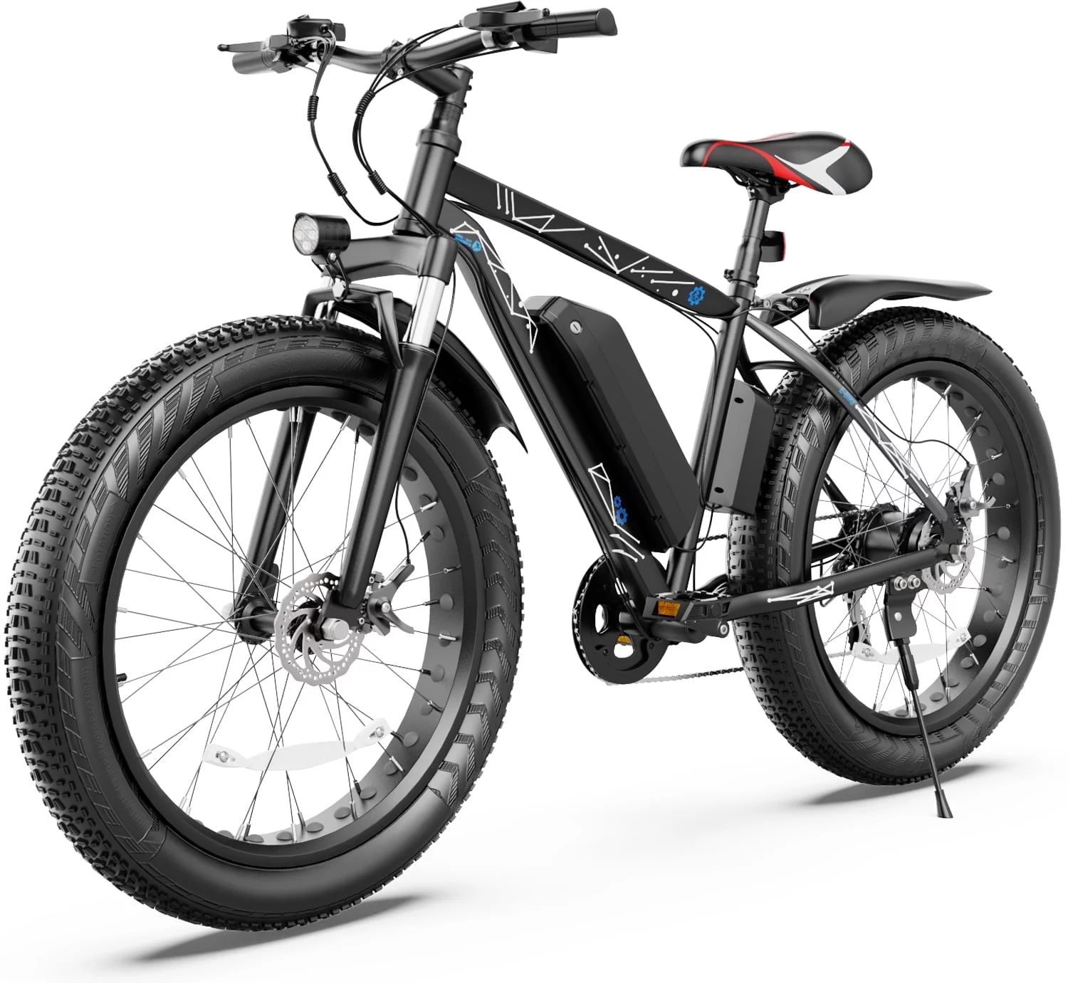Gocio 26" 4.0 Fat Tire Electric Bike for Adults, 500W Adults E Bike, 48V 13Ah Removable Li-Ion Ba... | Walmart (US)