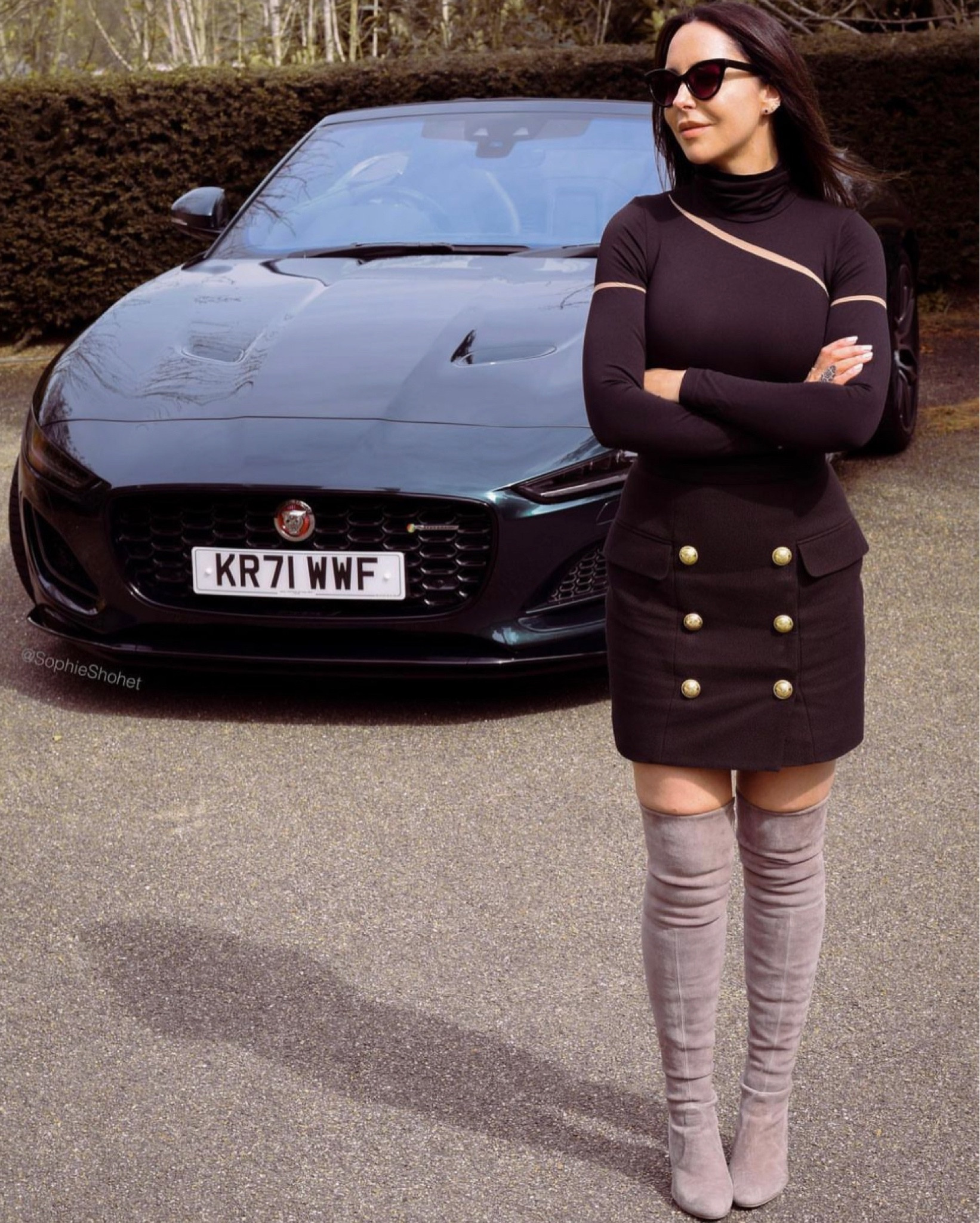 Turtleneck black long sleeve top, a-line skirt, black skirt with buttons, knee high boots

#LTKeurope #LTKSeasonal #LTKstyletip