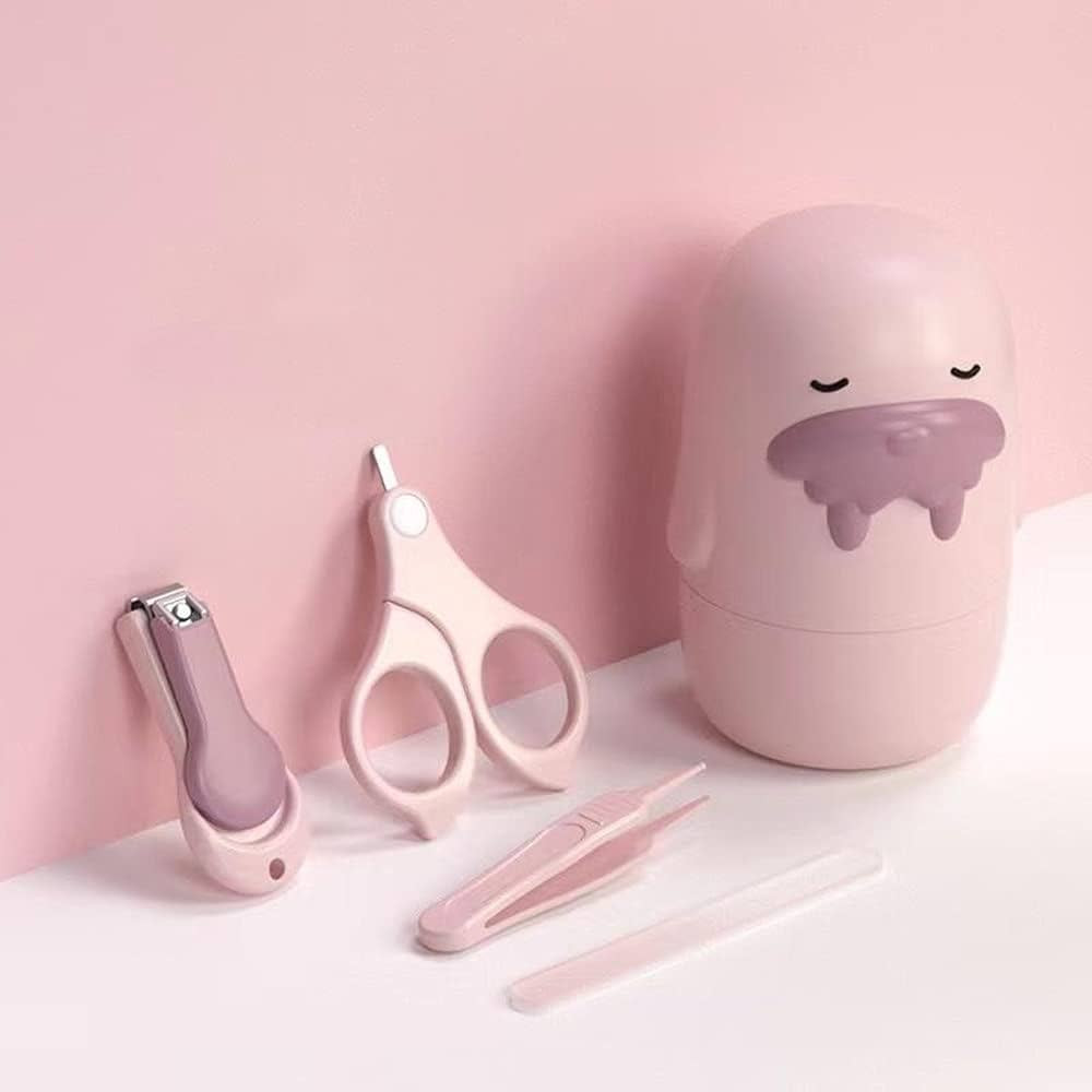 Baby Nail Kit,4-in-1 Baby Nail Care Set with Cute Case, Baby Nail Clipper, Nail File & Tweezers, ... | Amazon (US)