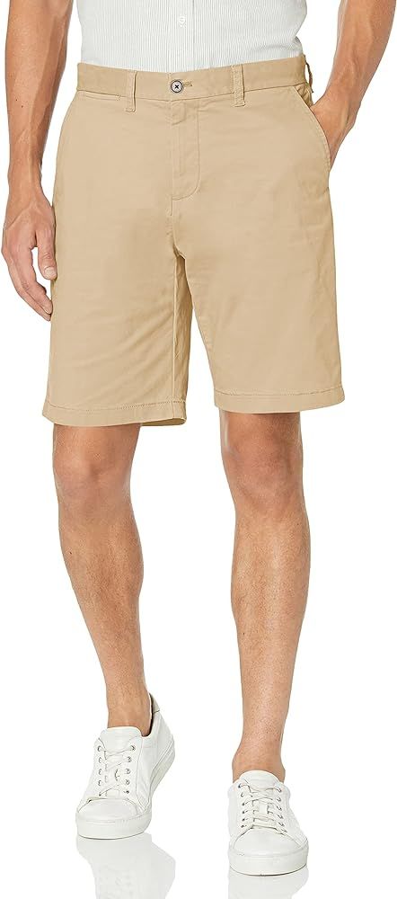 Tommy Hilfiger Men's Casual Stretch 9” Inseam Chino Shorts | Amazon (US)