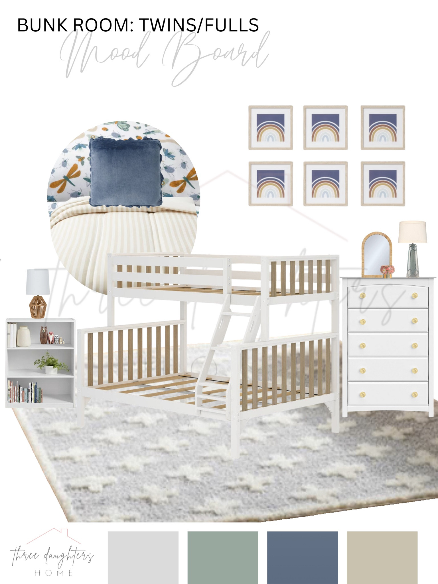 bunk room, bunk bed, kids room, kids bedroom, gender neutral bedroom, mohair rug, lake house, vacation house, gallery wall

#LTKKids #LTKHome #LTKStyleTip