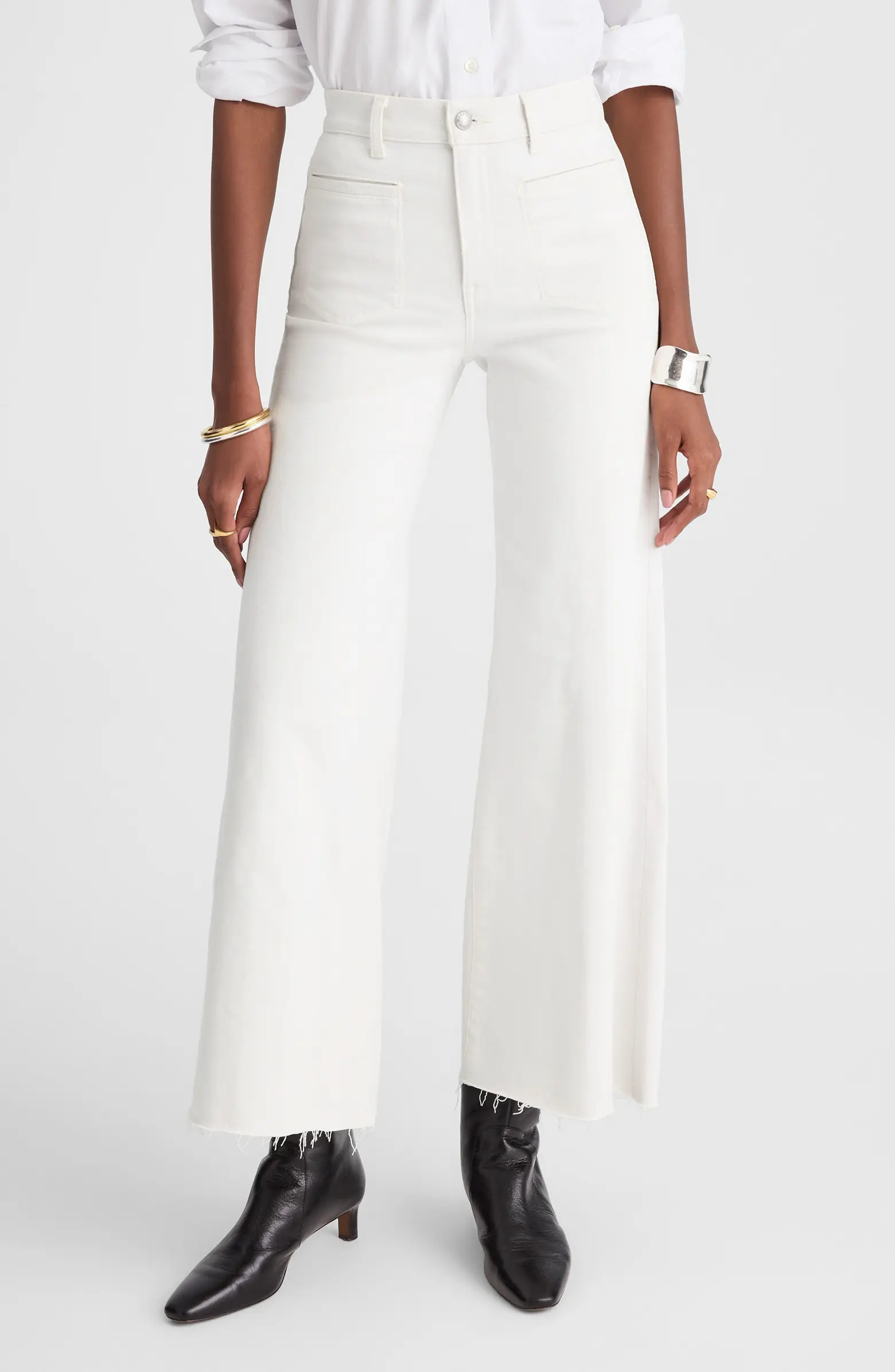 The Flared Wide Leg Crop Jeans | Nordstrom