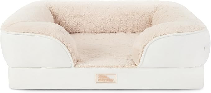 Town & Country Everyday CuddleTown Comfy Solid Bolster Sofa Pet Bed, Supportive & Calming Egg Cra... | Amazon (US)
