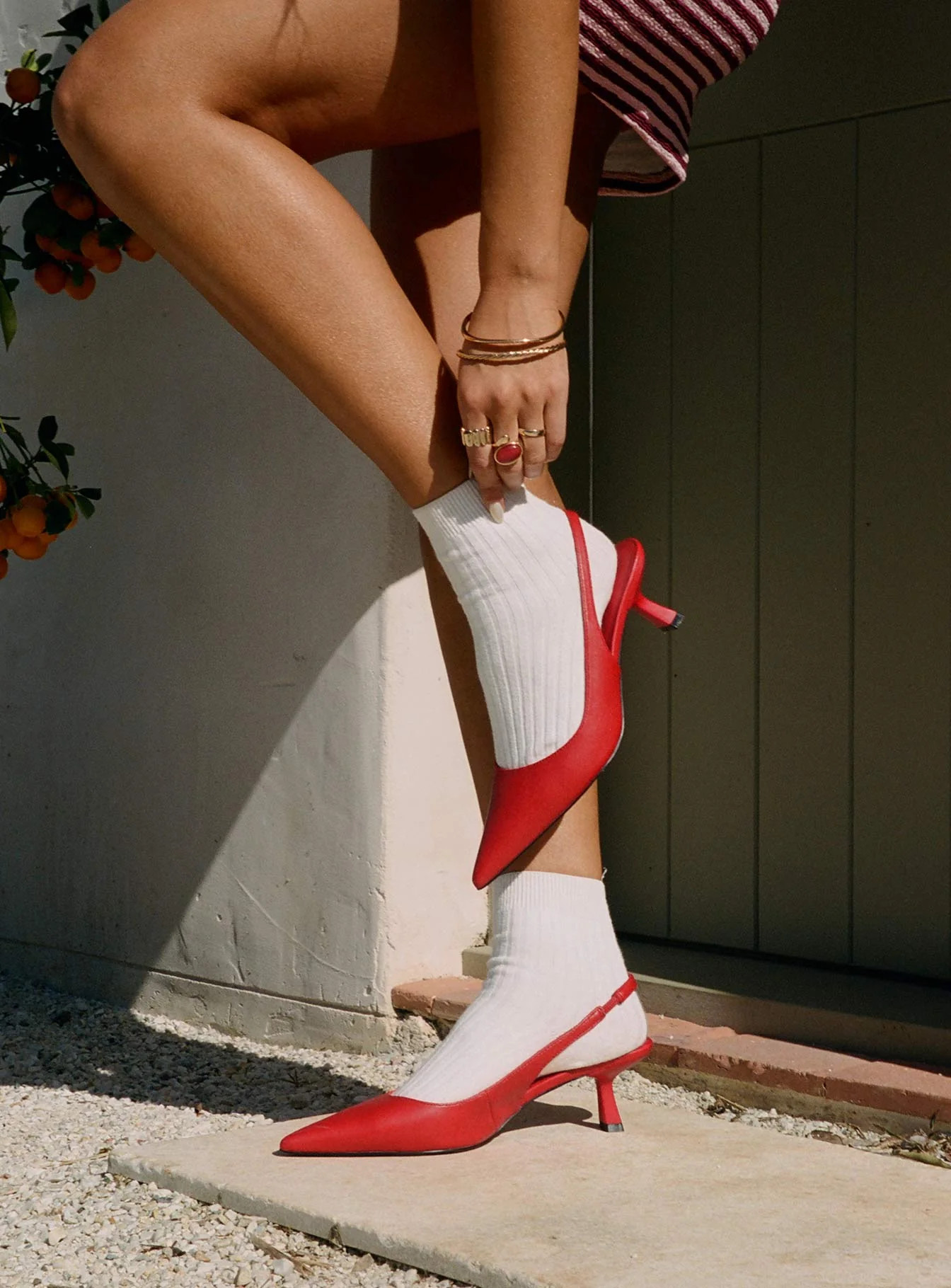 Denalia Pointed Toe Heels Red Matte | Princess Polly AU