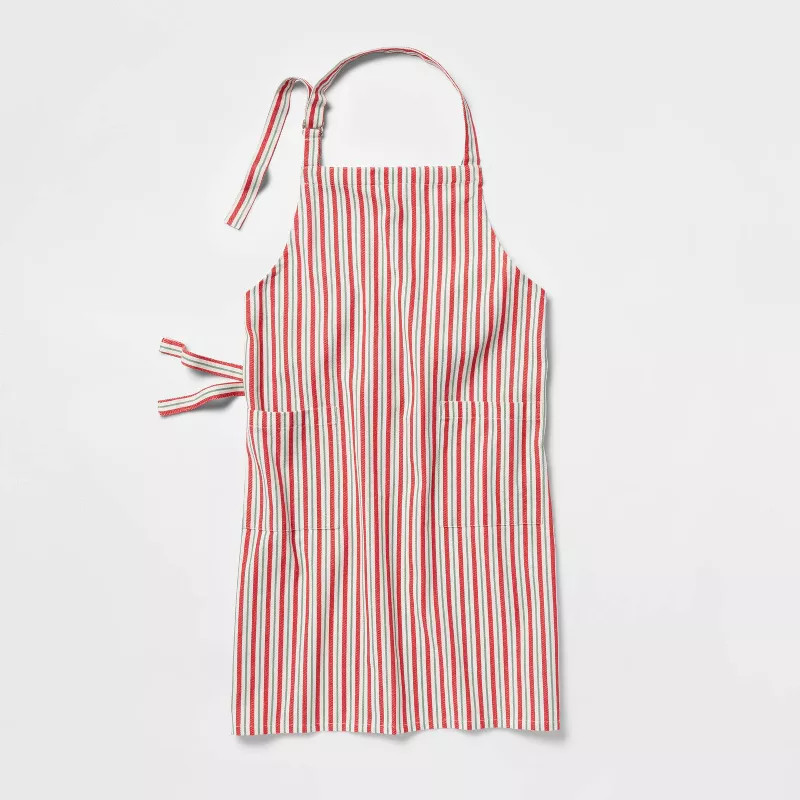 Cotton Striped Apron Green/Red - Wondershop™ | Target