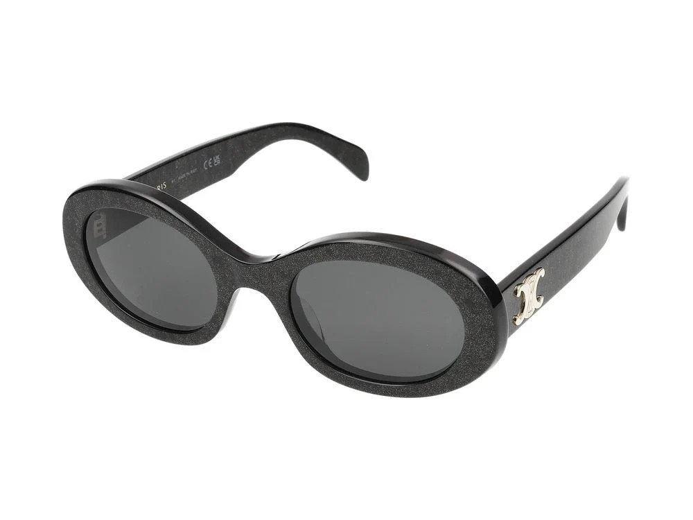 Celine CL40194U Oval Frame Sunglasses — Black | Italist Inc.